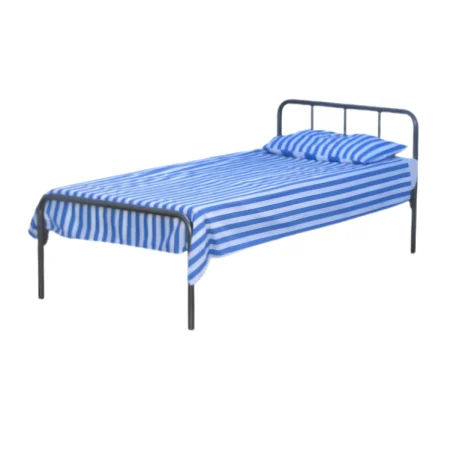 Charlie scratch resistant steel bed frame available in multiple colors - Discount Beds